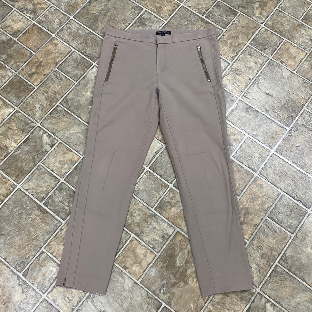 BNWOT Banana Republic Addison Pants, Skinny Ankle with Zip, Tan